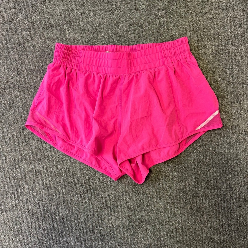 Lululemon Athletic Shorts Womens Size 8 Pink Speed Up Running Liner Stretch